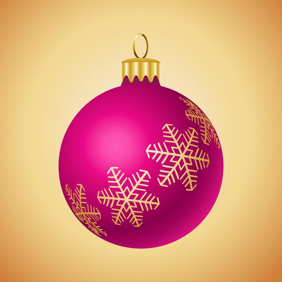 Kerstmis ornament illustratie geïsoleerd. Kerstmis boom glimmend snuisterij illustratie. Kerstmis matte decoratie vector