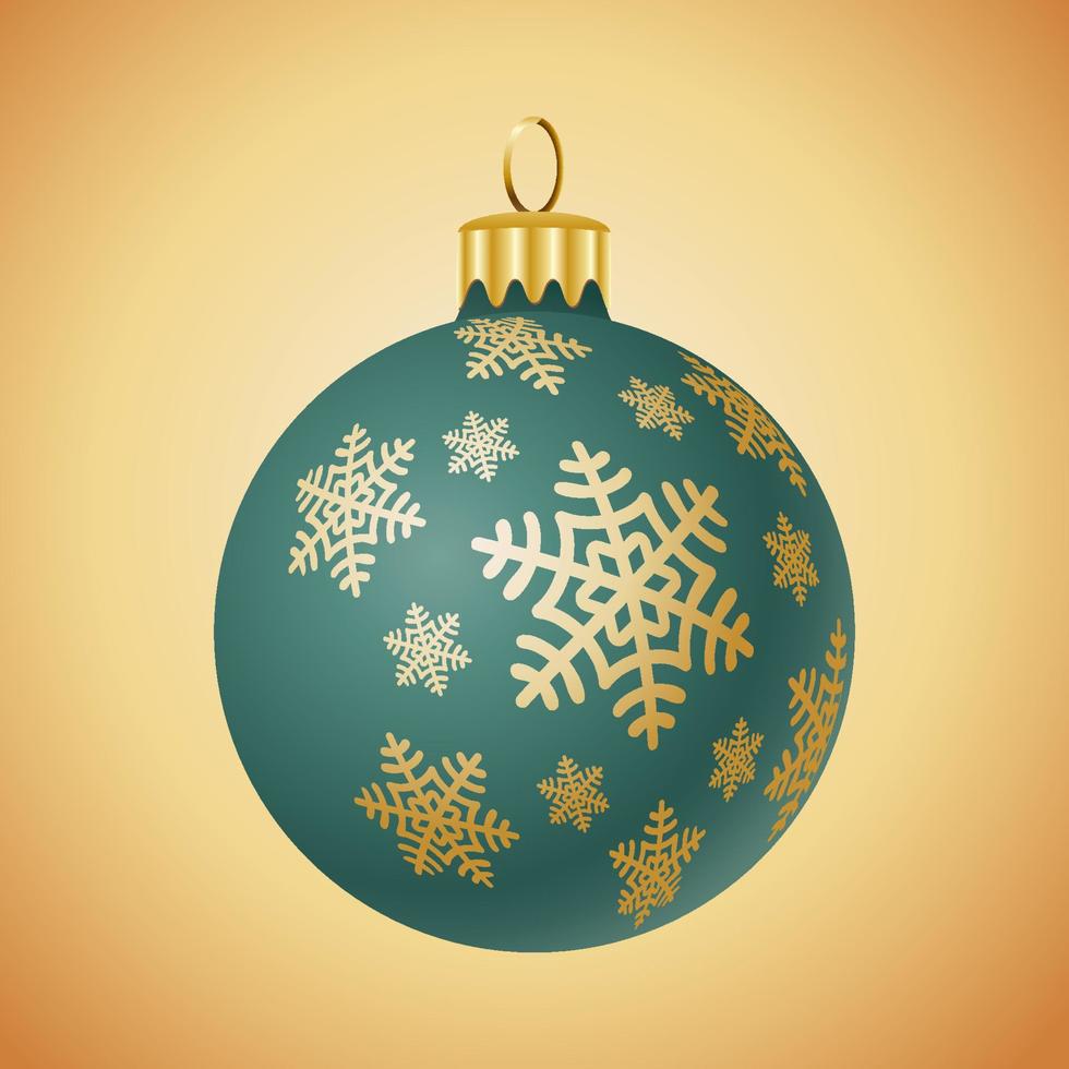 Kerstmis ornament illustratie geïsoleerd. Kerstmis boom glimmend snuisterij illustratie. Kerstmis matte decoratie vector