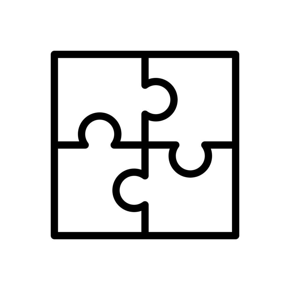 puzzel icoon in lijn stijl ontwerp geïsoleerd Aan wit achtergrond. bewerkbare hartinfarct. vector