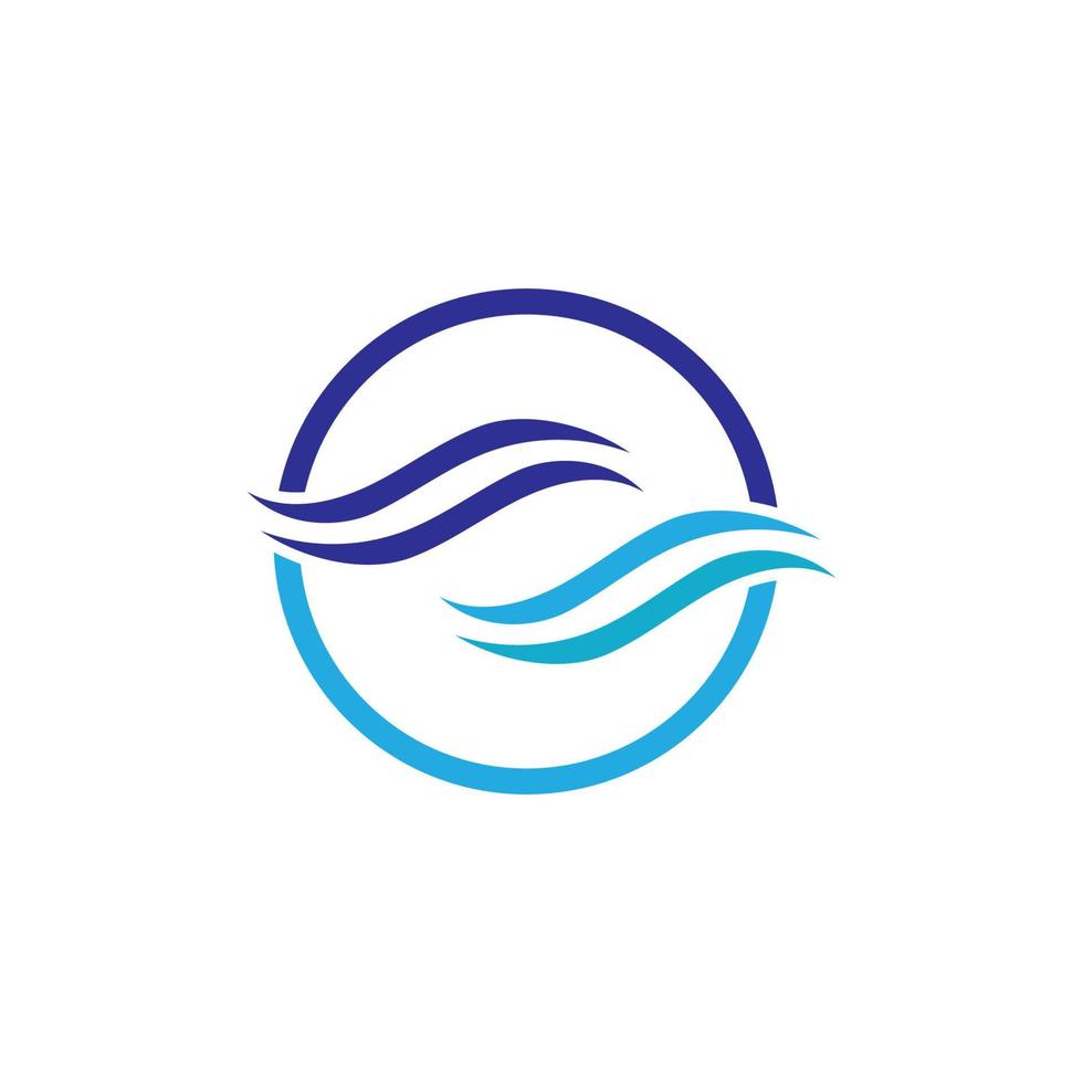 water Golf icoon logo vector