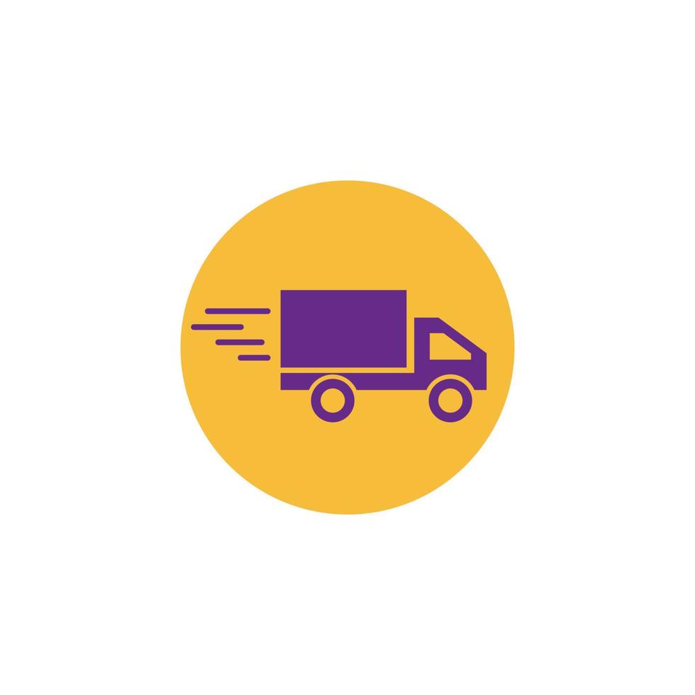 levering vrachtwagen pictogram vector