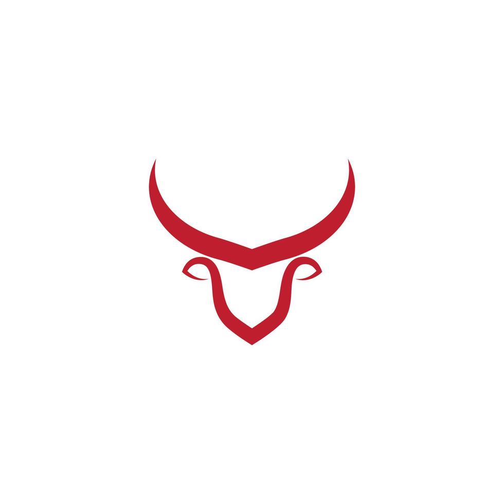 rood stier logo vector