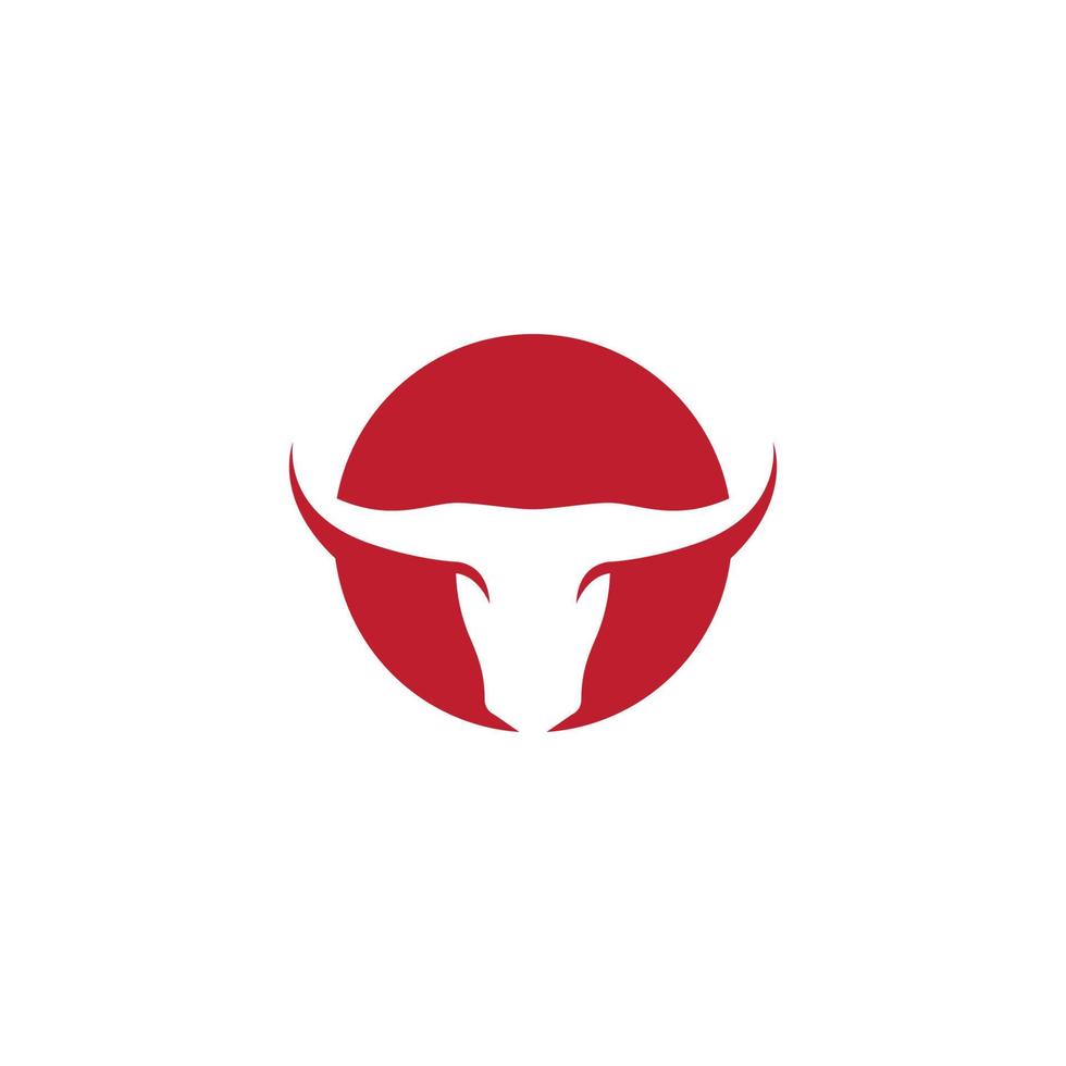 rood stier logo vector