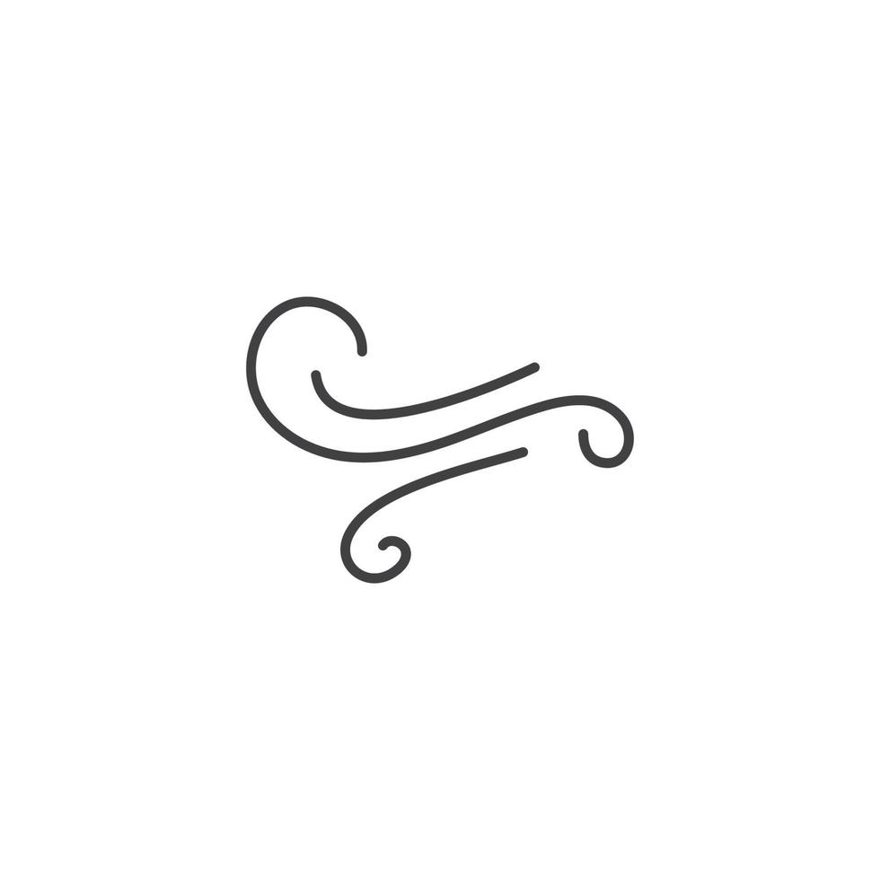 wind logo vector