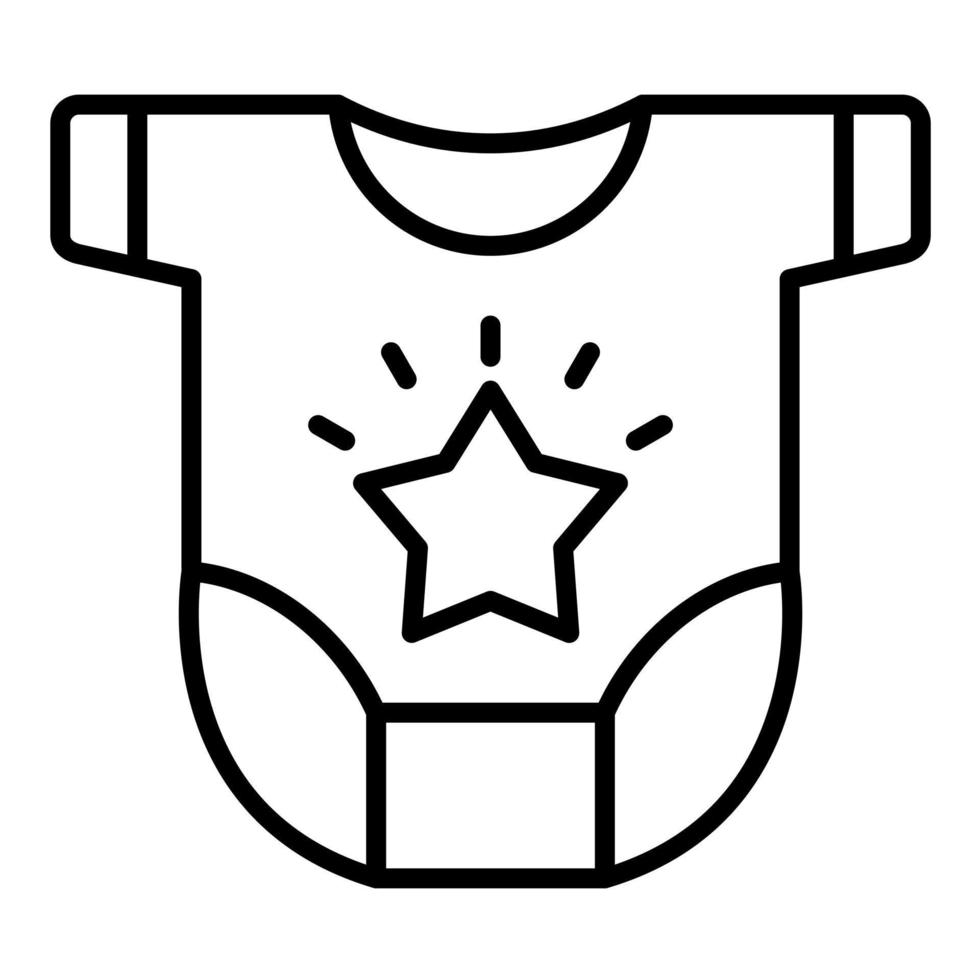babykleding lijn icoon vector