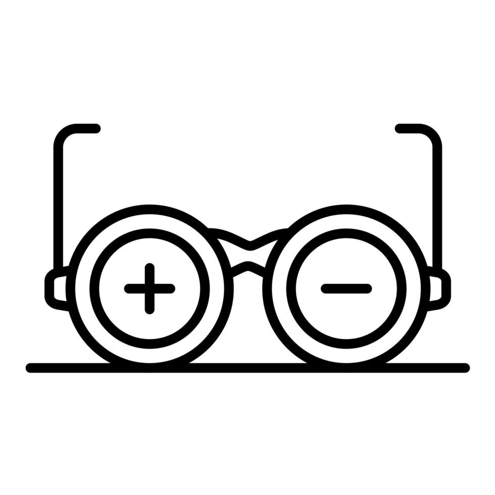 medisch bril lijn icoon vector