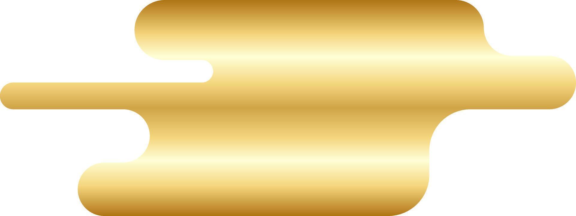 abstract goud minimaal ronde vorm vector