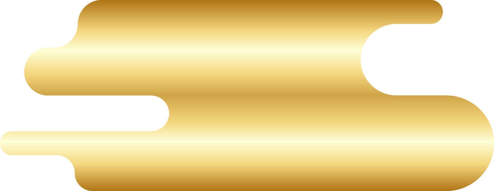 abstract goud minimaal ronde vorm vector