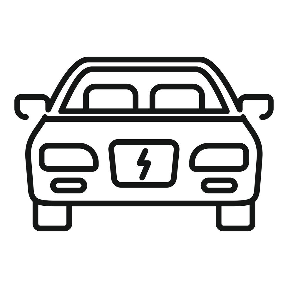 modern hybride auto icoon, schets stijl vector