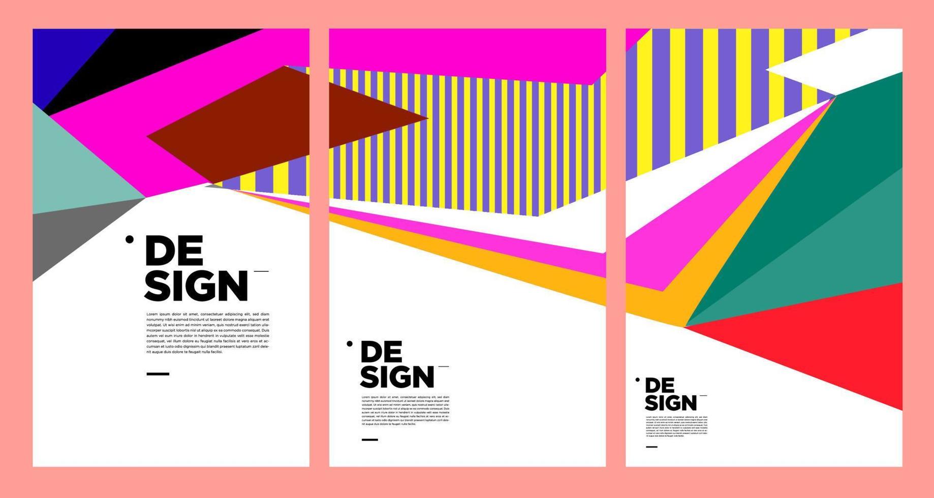 kleurrijk abstract banier sjabloon met dummy tekst voor web ontwerp, landen bladzijde, sociaal media verhaal, en afdrukken materiaal vector