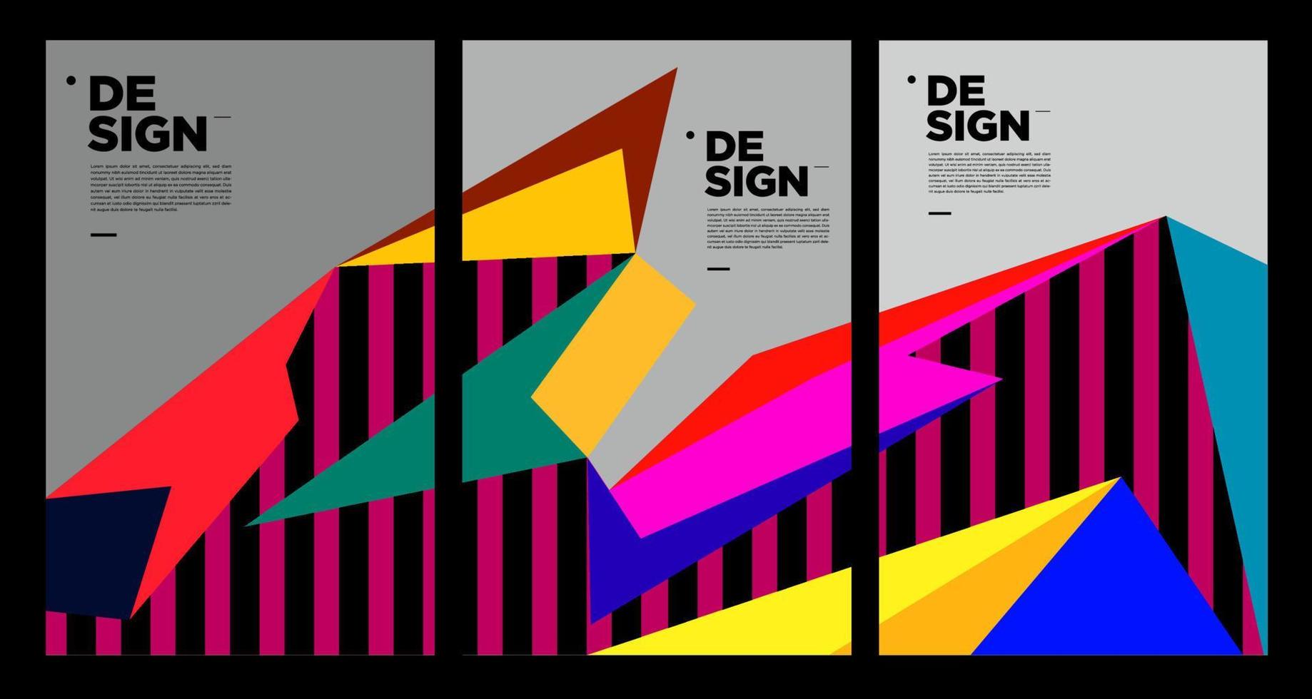 kleurrijk abstract banier sjabloon met dummy tekst voor web ontwerp, landen bladzijde, sociaal media verhaal, en afdrukken materiaal vector