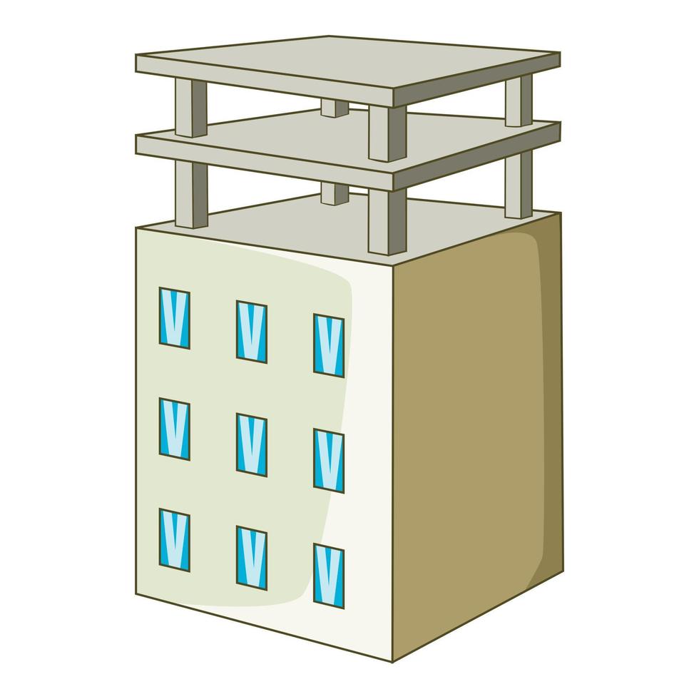 gebouw icoon, isometrische stijl vector