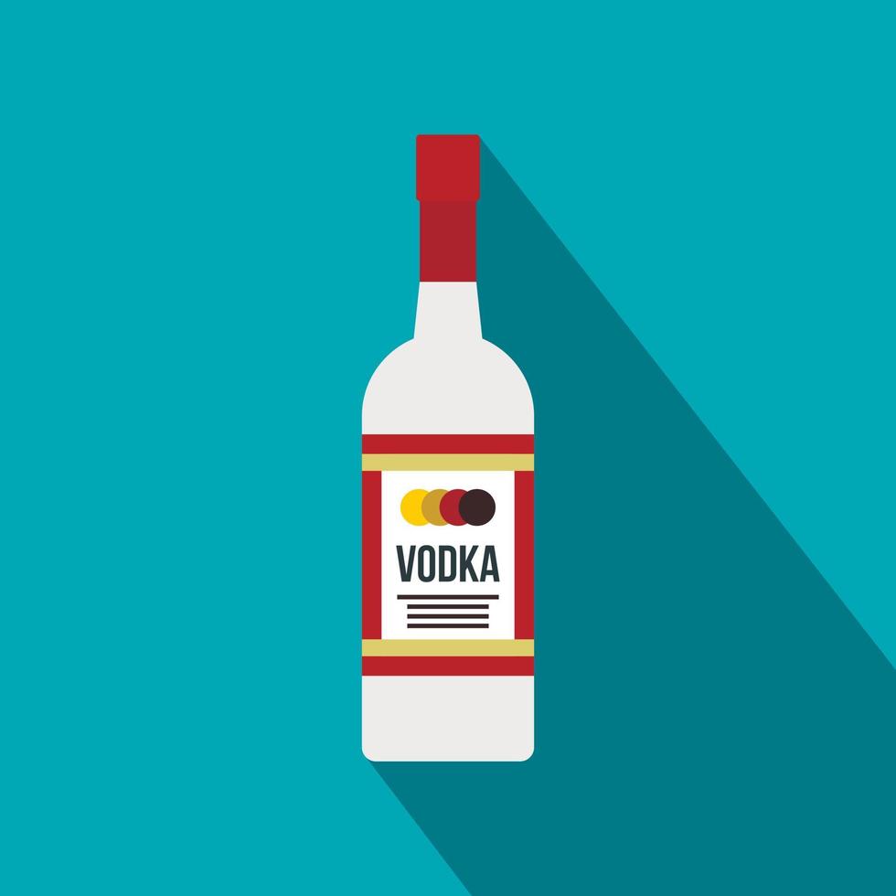 wodka icoon, vlak stijl vector