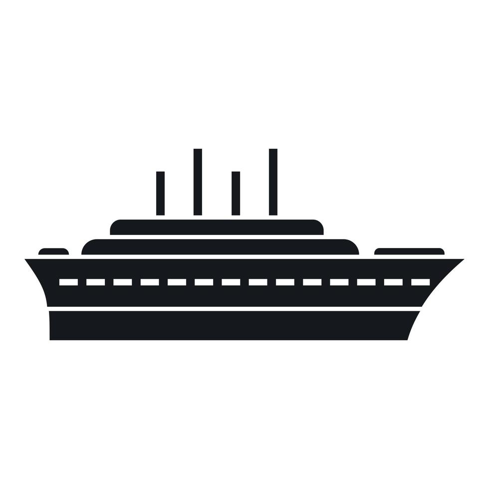 schip icoon, gemakkelijk stijl vector