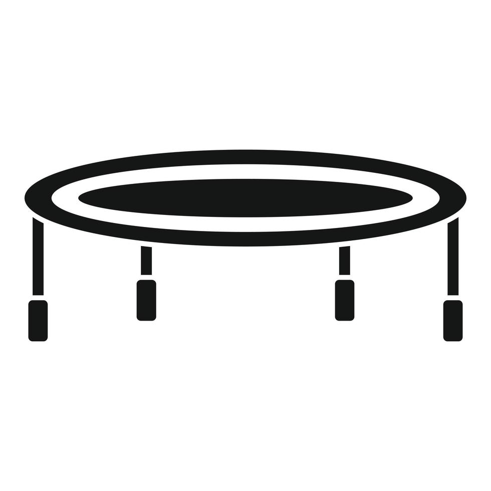 Sportschool trampoline icoon, gemakkelijk stijl vector