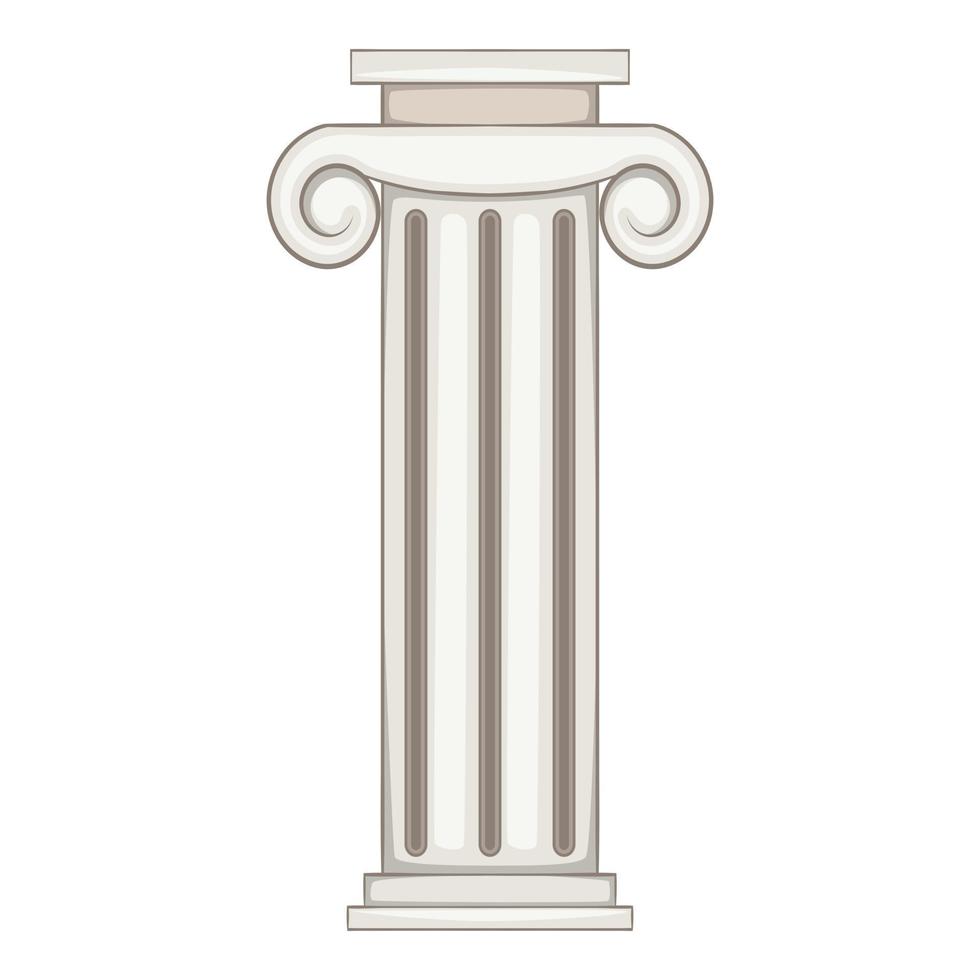 kolom icoon, tekenfilm stijl vector