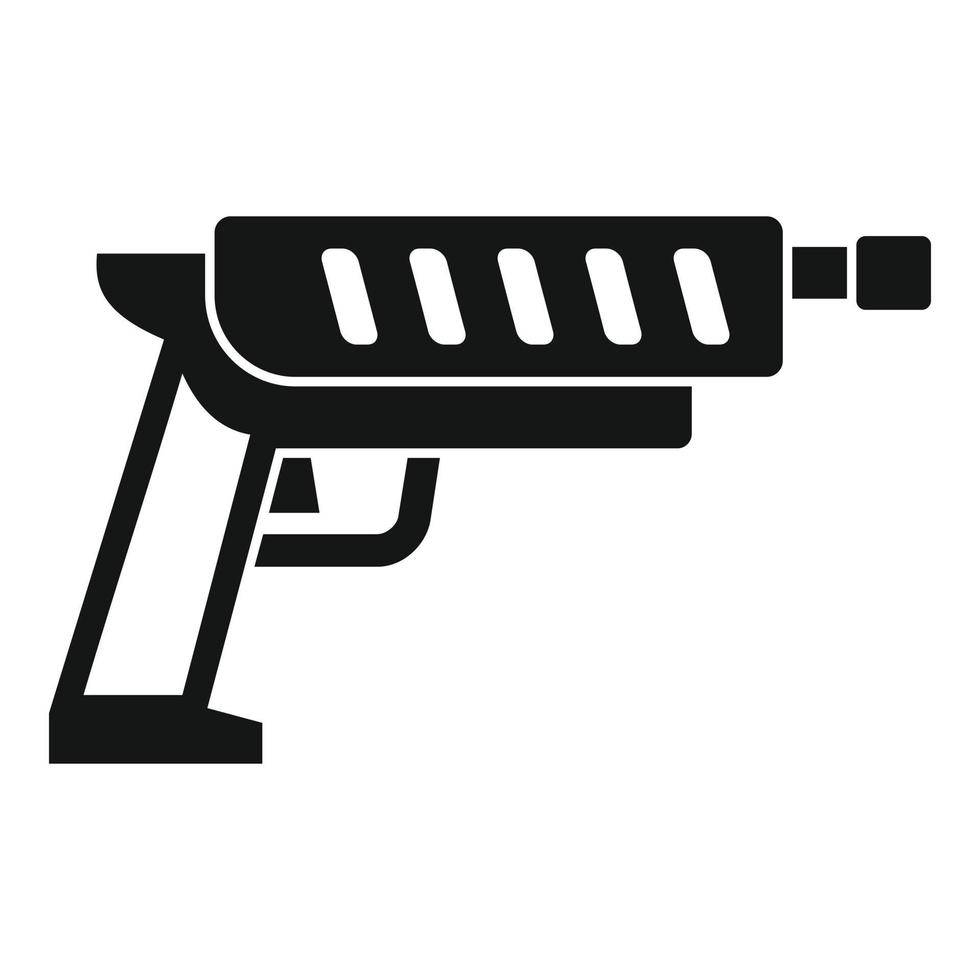 jachtgeweer blaster icoon, gemakkelijk stijl vector