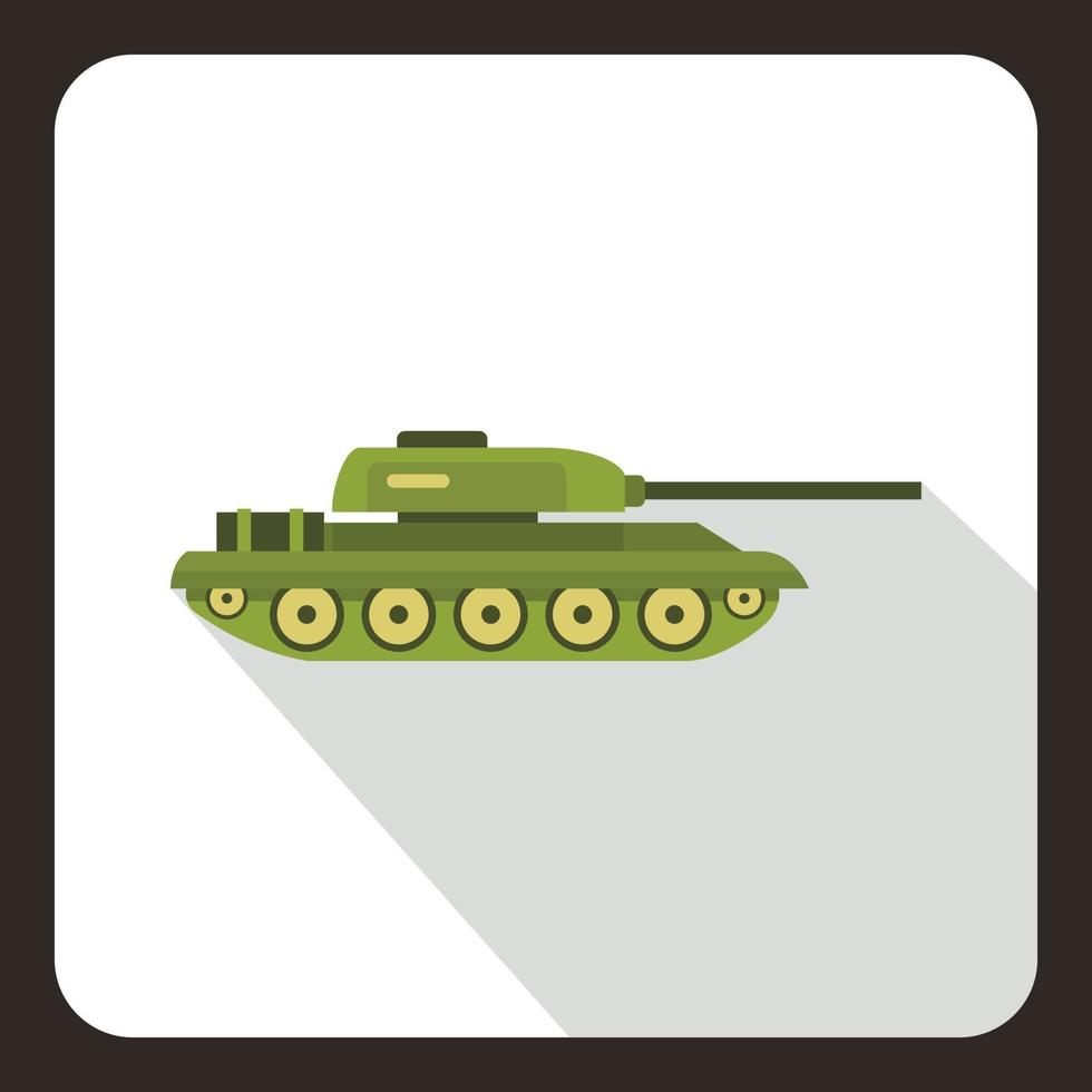 tank icoon, vlak stijl vector