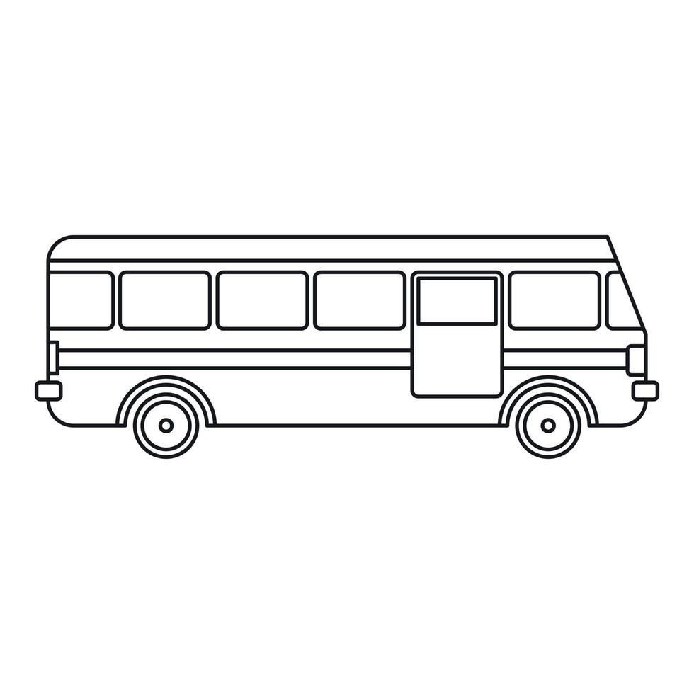 bus icoon, schets stijl vector