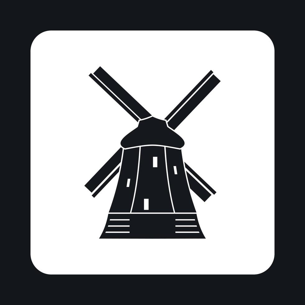 windmolen icoon in gemakkelijk stijl vector