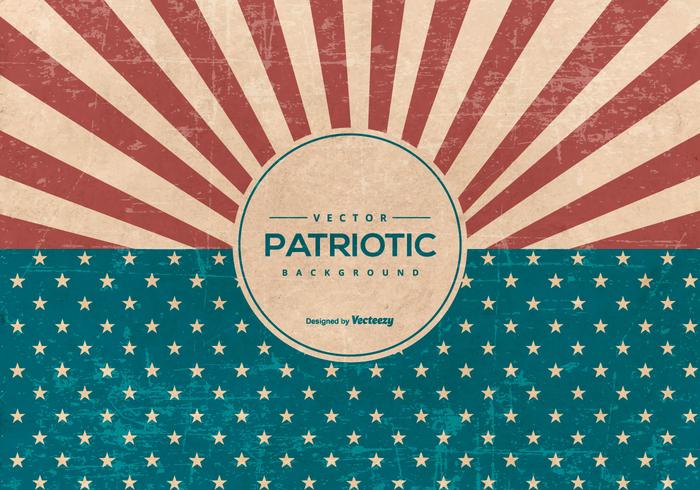 Retro American Style Grunge Patriottische Achtergrond vector