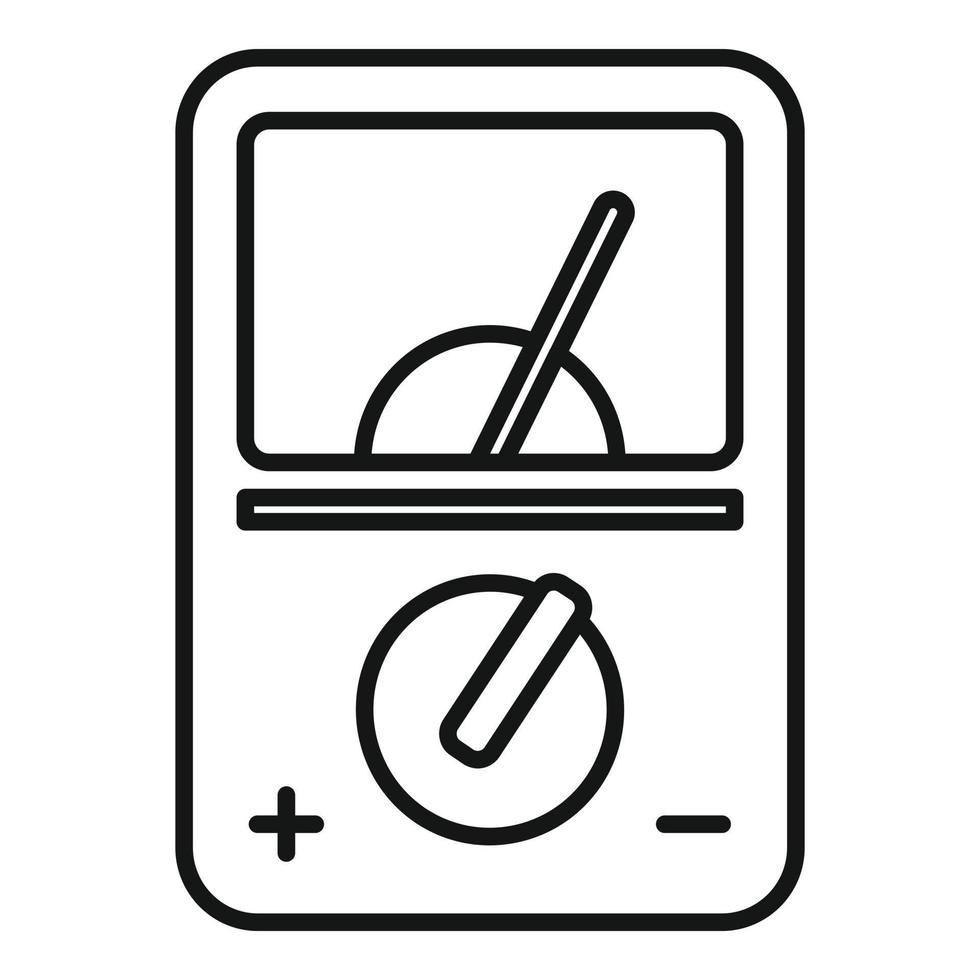 radio multimeter icoon, schets stijl vector