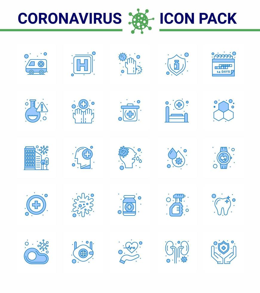 corona virus ziekte 25 blauw icoon pak zuigen net zo datum virus vuil vaccin griep virale coronavirus 2019november ziekte vector ontwerp elementen