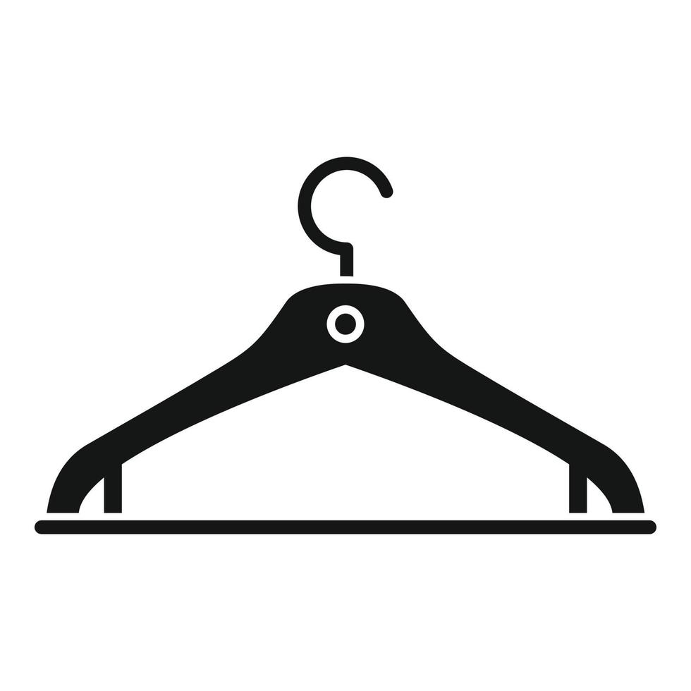 kleren hanger icoon, gemakkelijk stijl vector