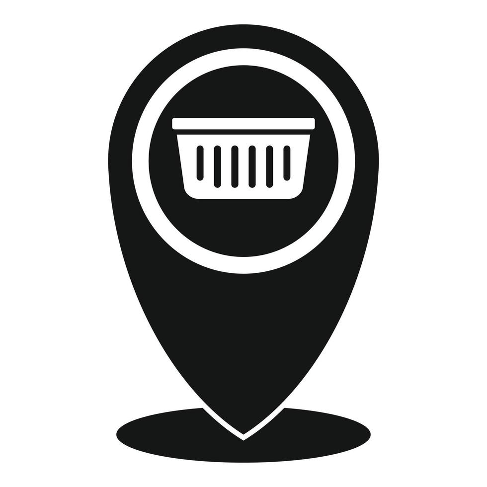 winkel GPS pin icoon, gemakkelijk stijl vector