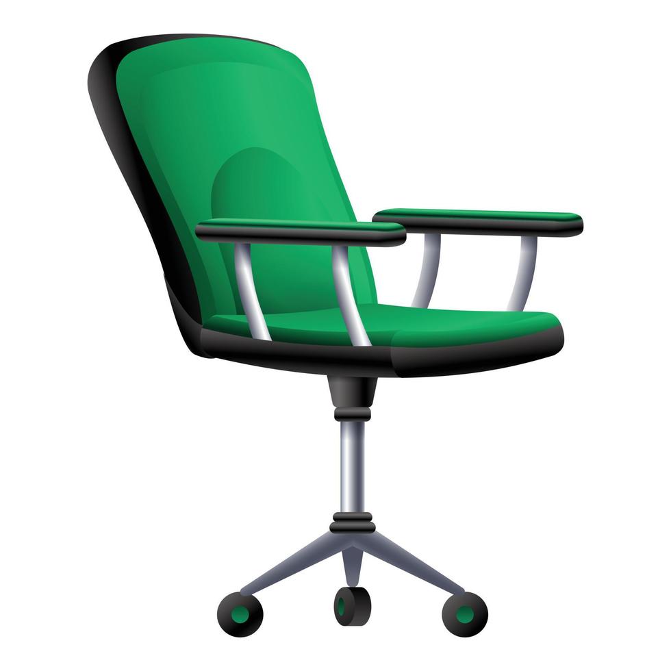 bureau stoel icoon, tekenfilm stijl vector
