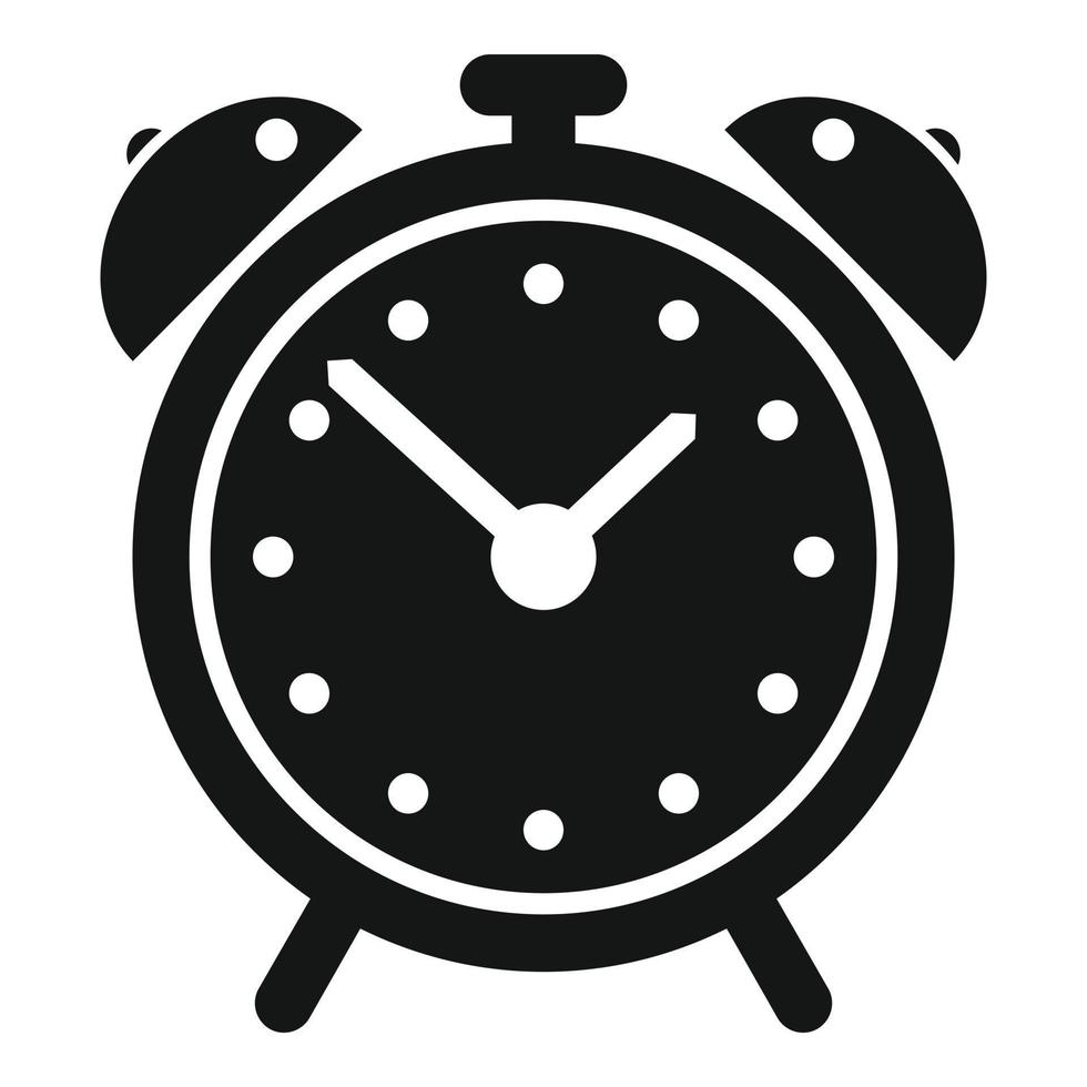 syllabus alarm klok icoon, gemakkelijk stijl vector