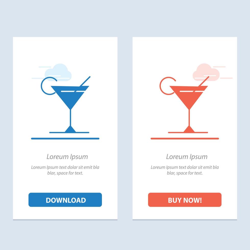 cocktail sap citroen blauw en rood downloaden en kopen nu web widget kaart sjabloon vector