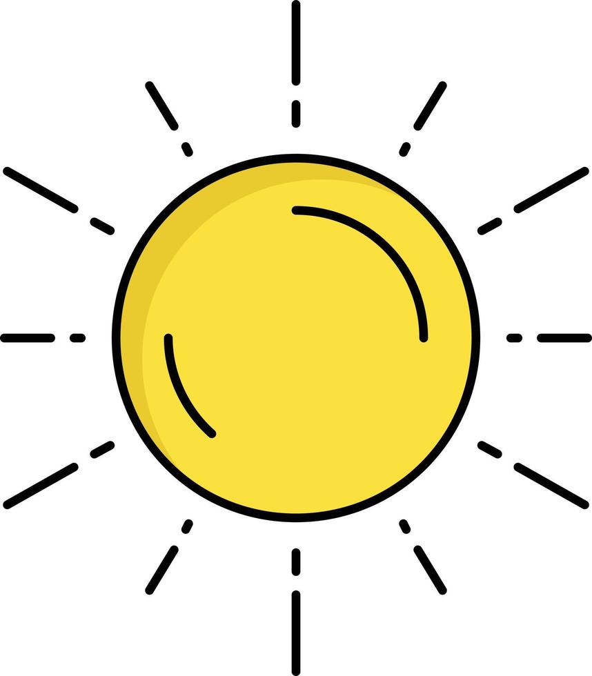 zon ruimte planeet astronomie weer vlak kleur icoon vector