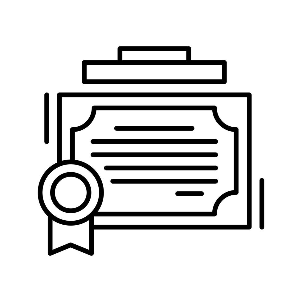 certificaat vector pictogram