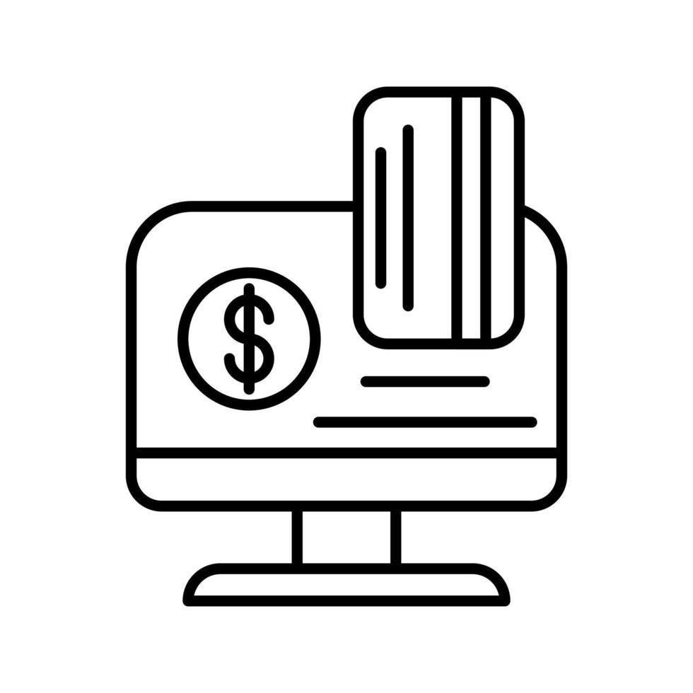 online betaling vector icoon