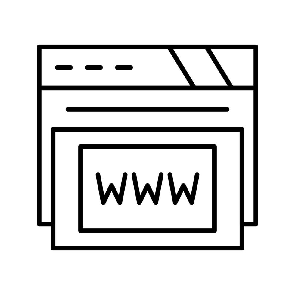 www vector pictogram