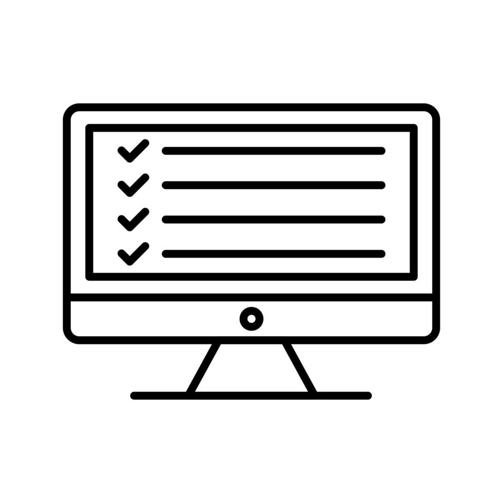 online checklist vector icoon