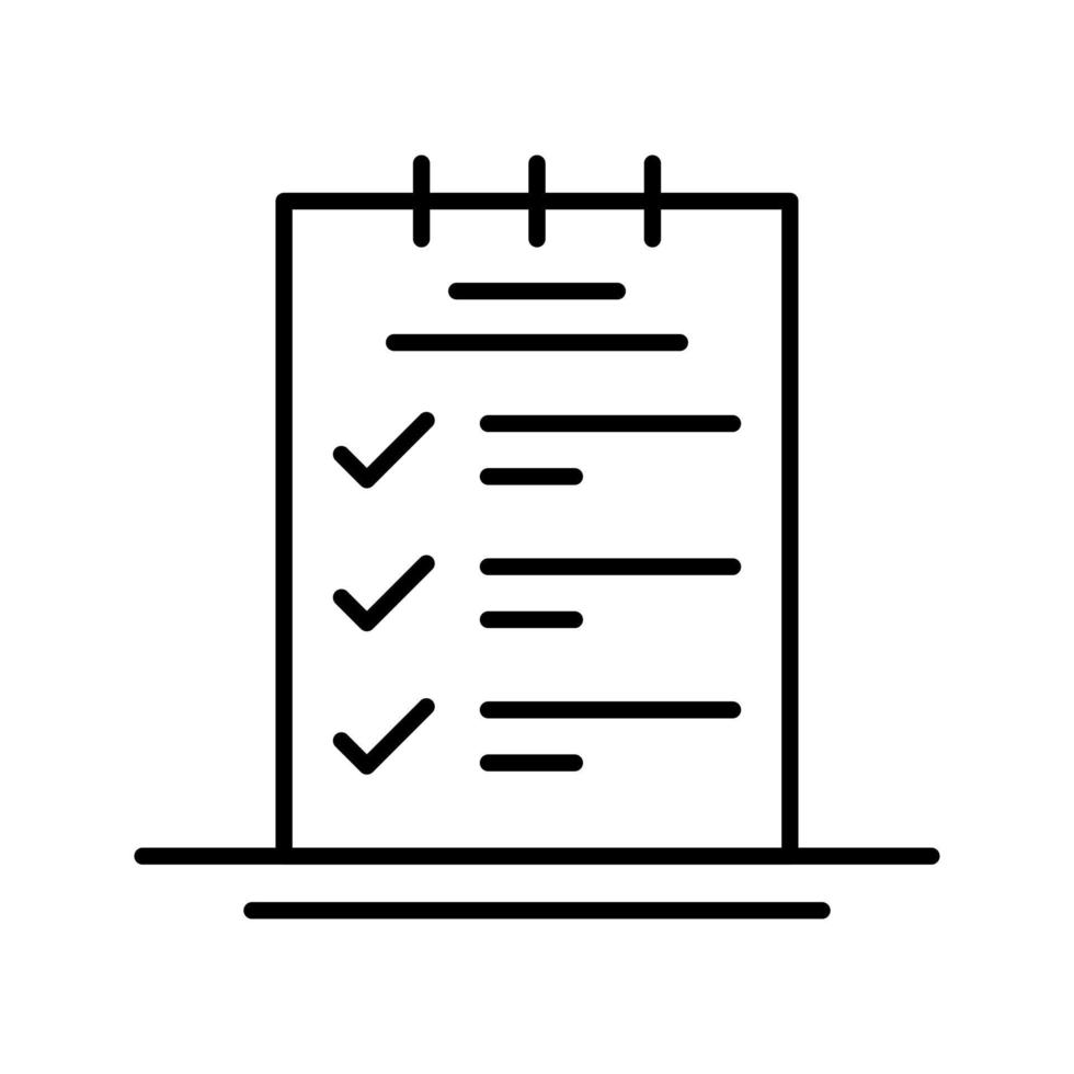 reservering checklist vector icoon