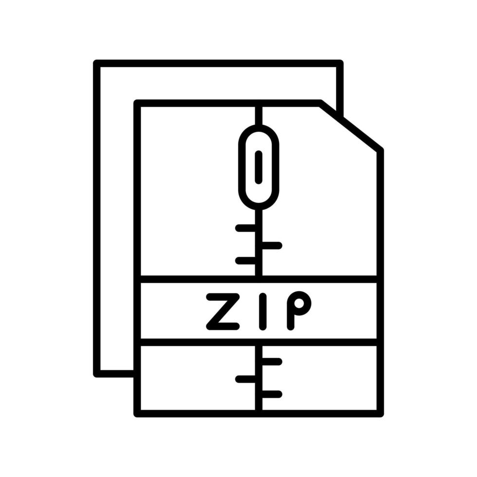 ritssluiting het dossier vector icoon