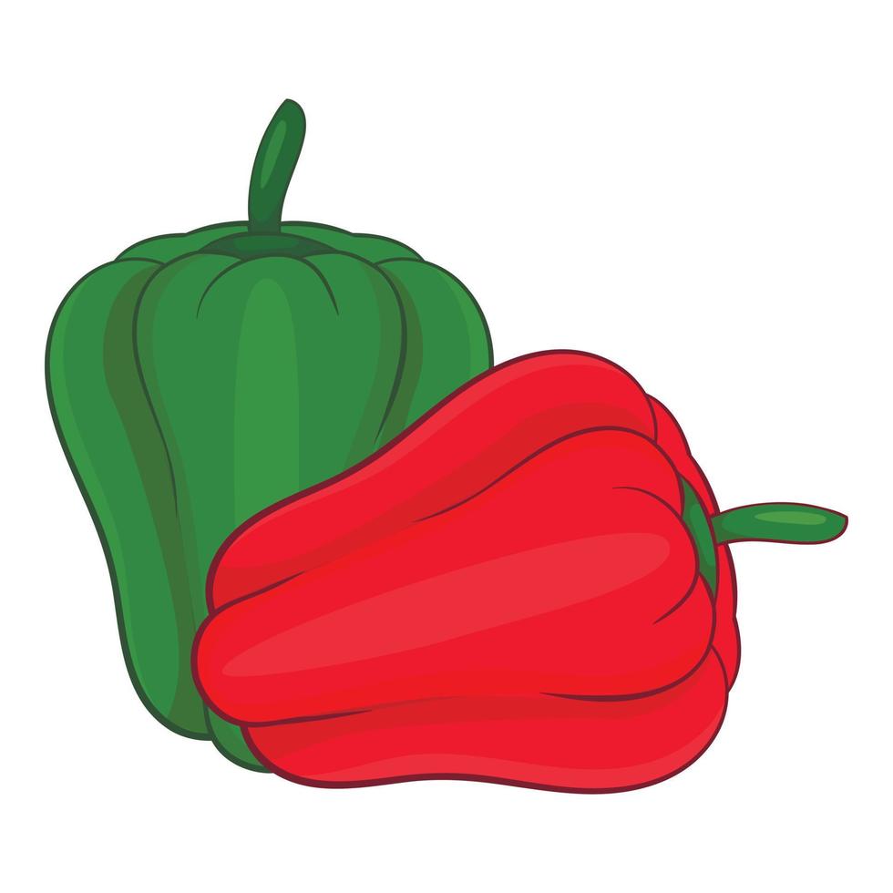 paprika icoon, tekenfilm stijl vector