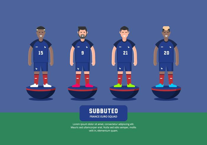 Subbuteo Illustratie vector