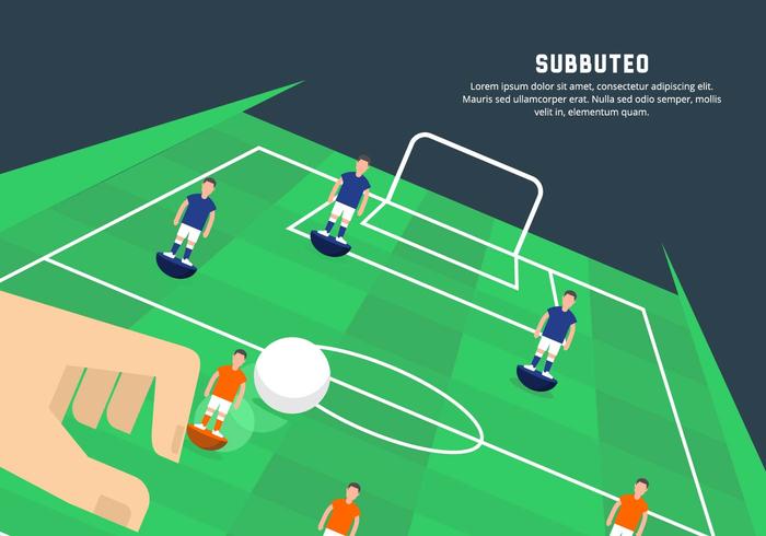 Subbuteo Illustratie vector