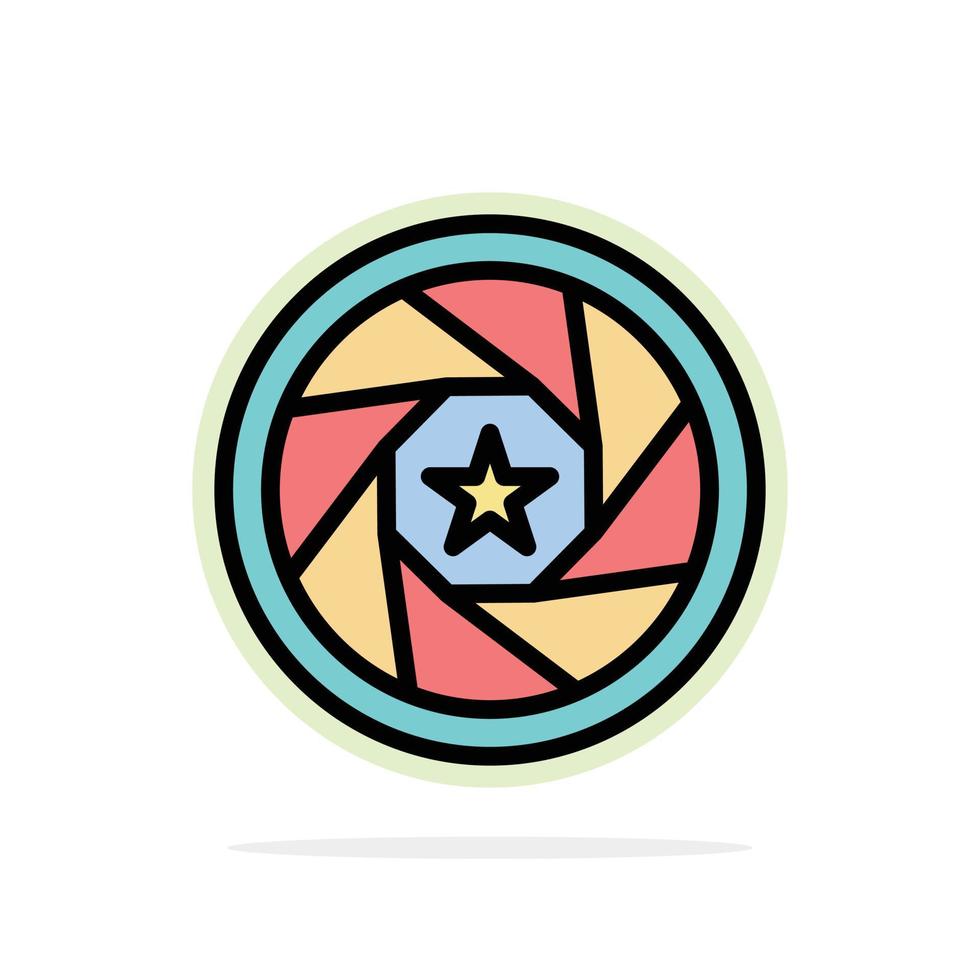 opening film logo film foto abstract cirkel achtergrond vlak kleur icoon vector