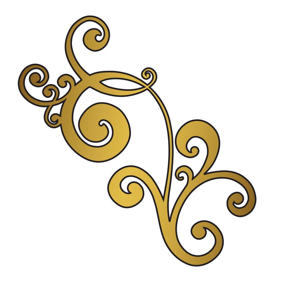 vector damast vintage barokke scroll ornament swirl. Victoriaanse monogram heraldische schild werveling. retro bloemen blad patroon grens gebladerte antiek acanthus kalligrafie gegraveerd tattoo.tile decor element