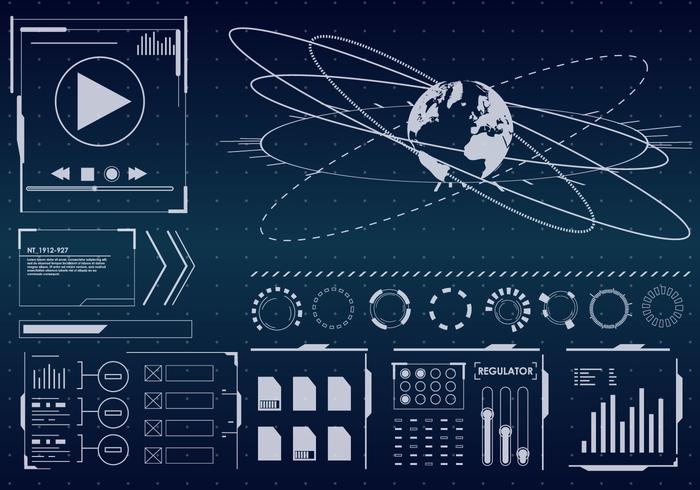 HUD Interface Set vector