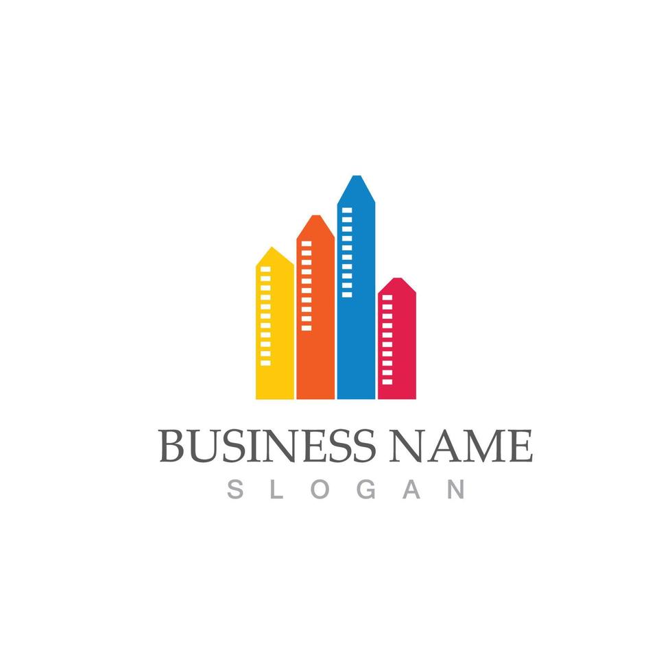 stad skyline logo vector illustratie sjabloon