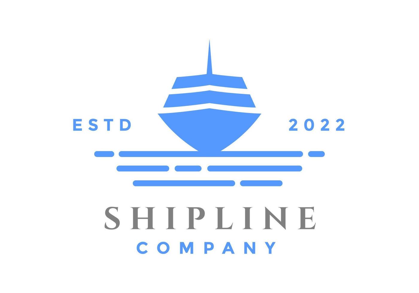 schip logos zijn geschikt voor bedrijven in de veld- van schepen. vector