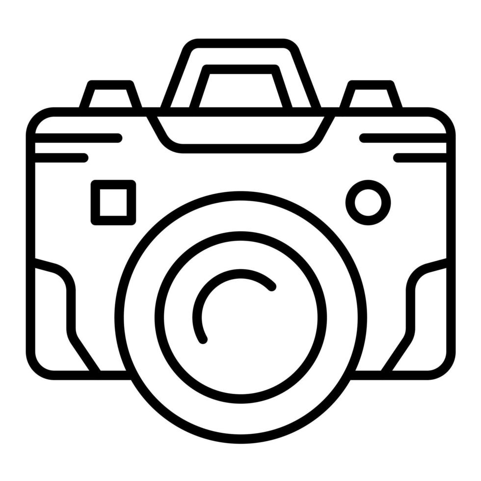 digitaal camera lijn icoon vector