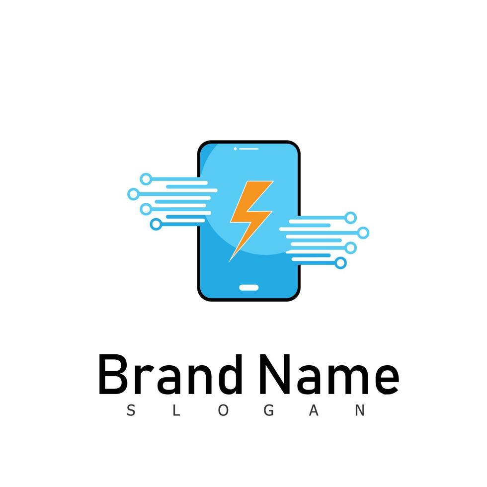 mobiel telefoon logo ontwerp symbool vector