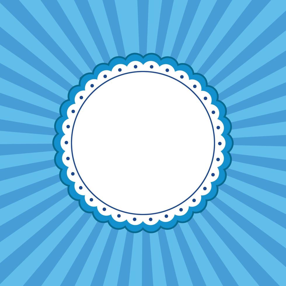 licht blauw cirkel retro vector achtergrond